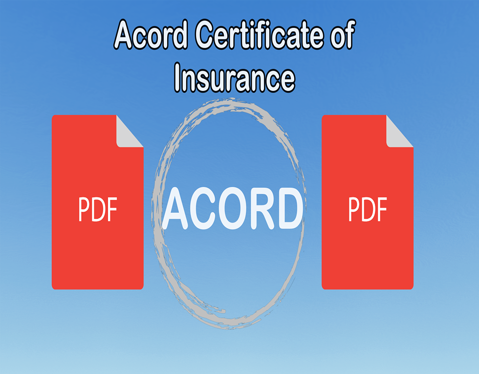 Acord Certificate of Insurance pdf