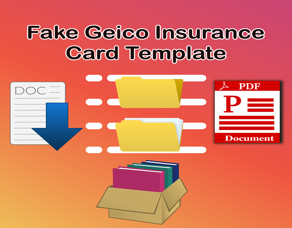 Fake Geico Insurance Card Template pdf