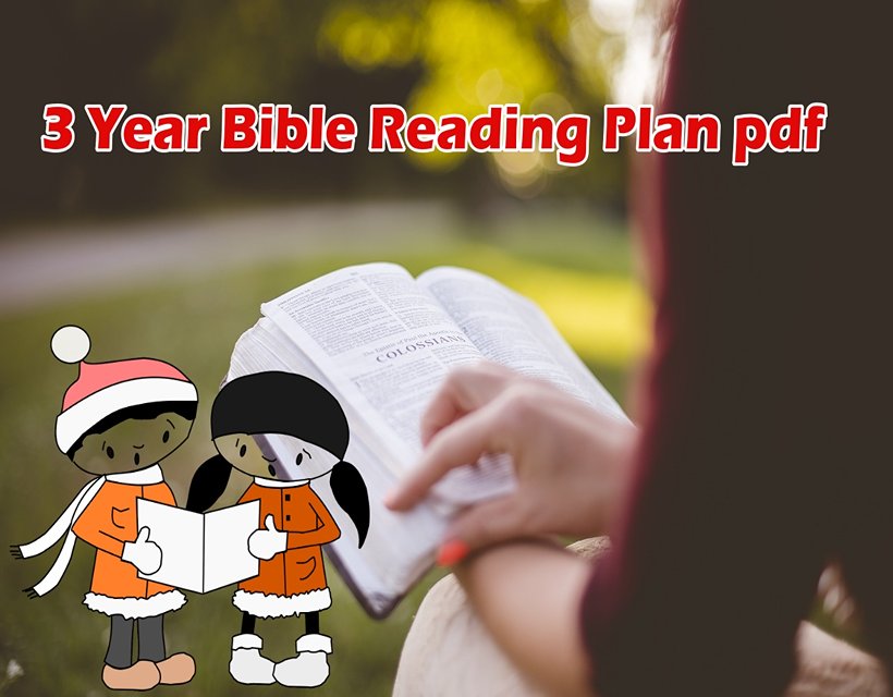 3 year bible reading plan pdf