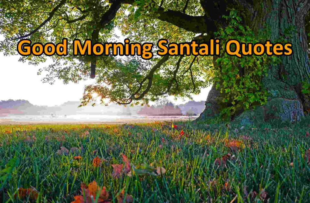 Good Morning Santali Quotes