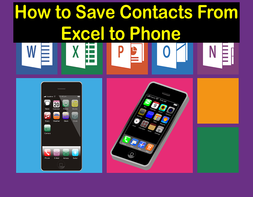 How to Save Contacts From Excel to Phone